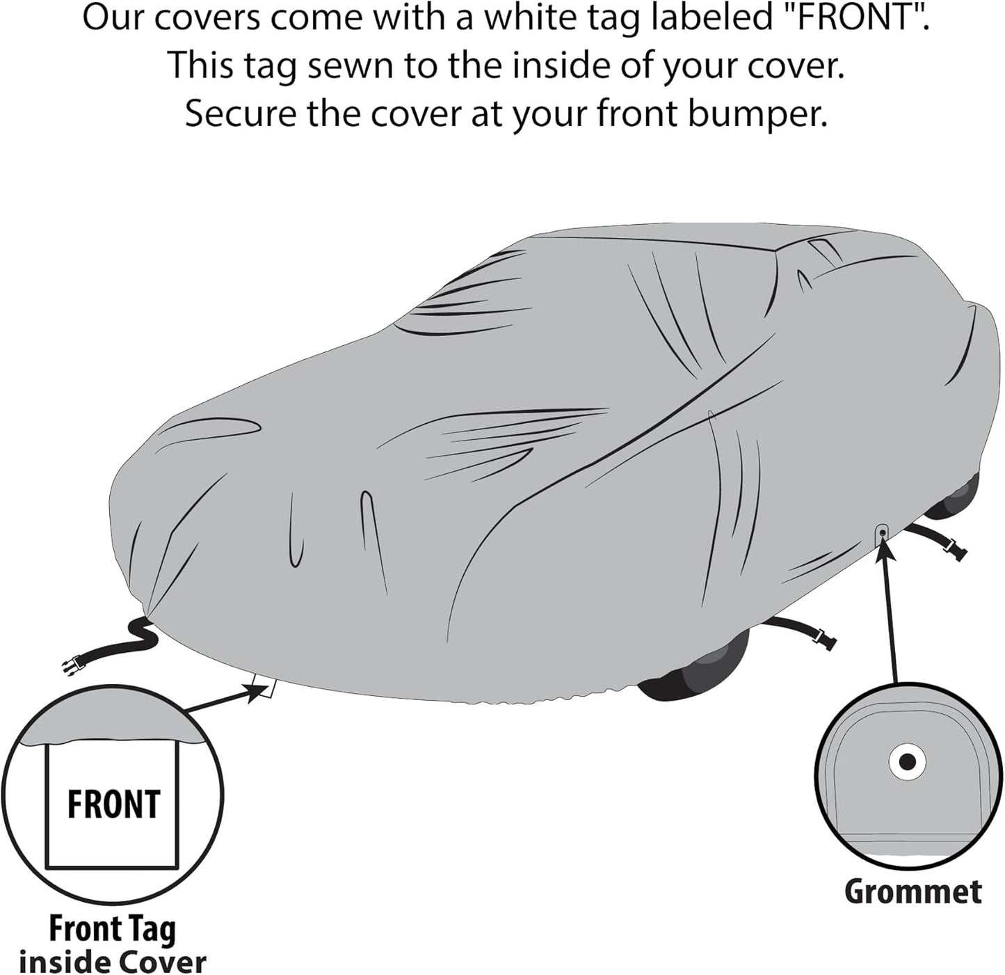 5 Layer Car Cover for Cadillac Series 75 1939, Semi Custom Fit Full Coverage Pollution, Dust, Sun, Snow, Rain, Hail All Weather Protection, Breathable