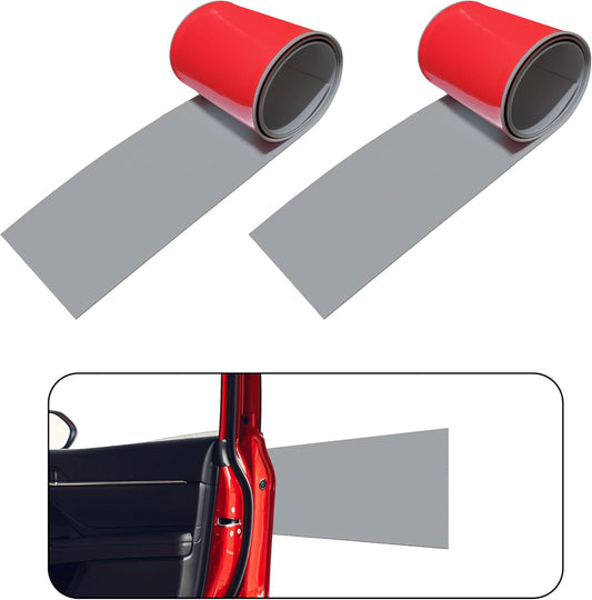 Rubber Bond Garage Wall Protectors - 6x48 Inches Strong Self-Adhesive Rubber Bumper Protectors for Garage Walls - Anti-Scratch and Waterproof Garage Wall Protector for Car Doors (Grey, 2 Pack)