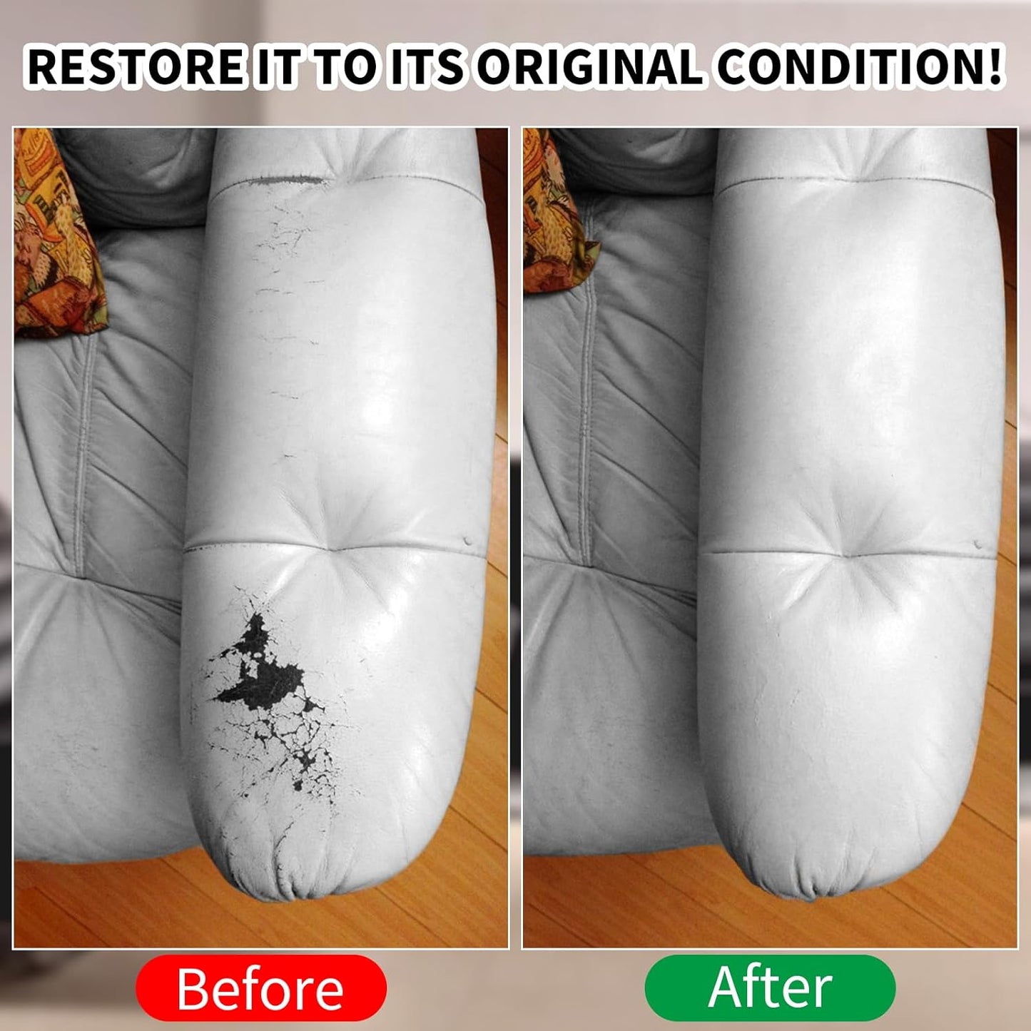 8.5oz Leather Recoloring Balm with 100ml Mink Oil,Gray Leather Repair kit for Furniture and Car Interior,Leather Couch Scratch Repair,Leather Dye Paint,Mink Oil for Leather