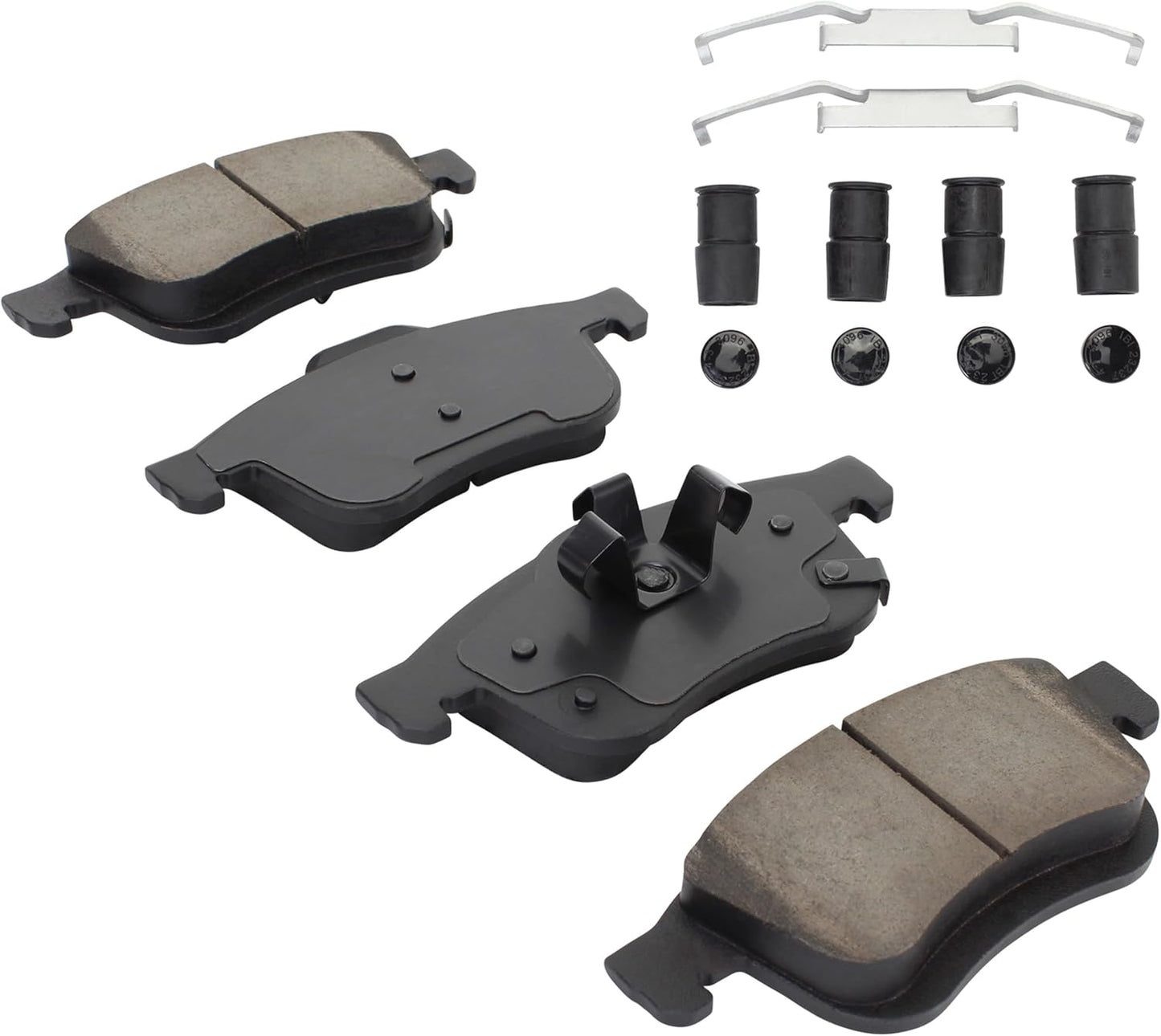 Premium Semi-Metallic Front Brake Pads (1001-1721M) Compatible with Fiat 500L 2014-2020