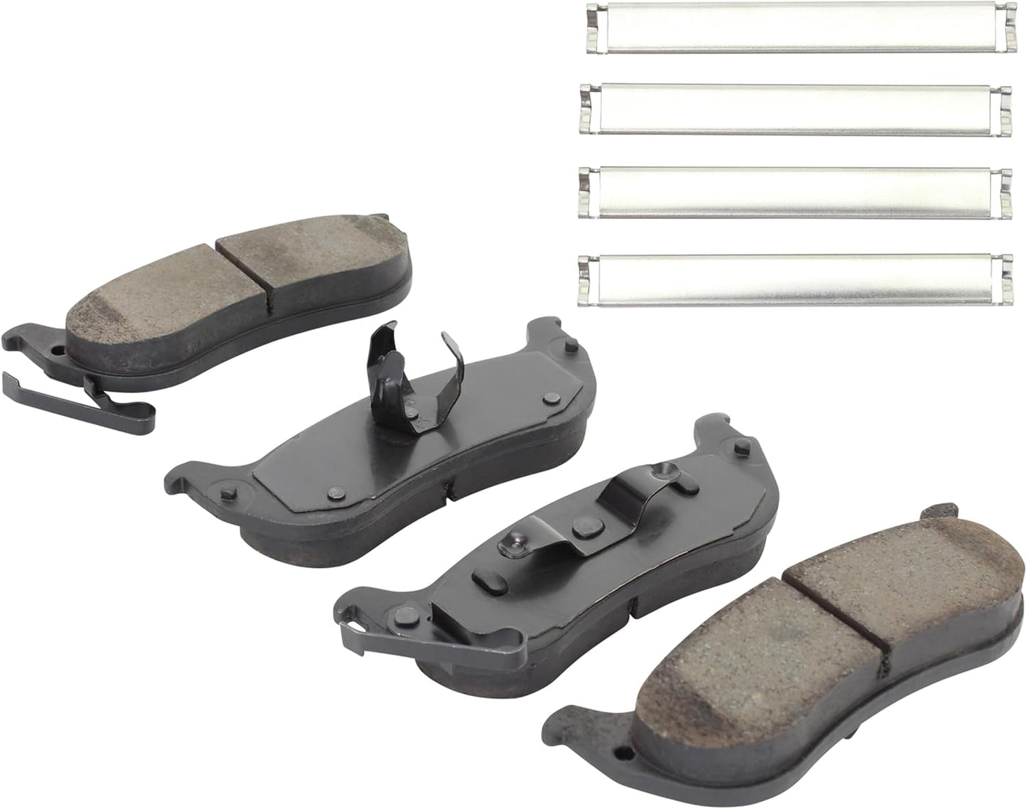 Premium Ceramic Rear Brake Pads (1001-0998C) Compatible with Chrysler Pacifica 2004-2008