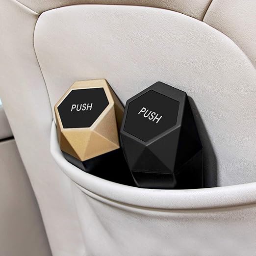 Car Trash Can with Lid - 1-Pack, Interior Accessories for Vehicles, Leakproof Garbage Can with 30 Detachable Trash Bags, Multipurpose Organizers and Storage Solutions for Home and Office