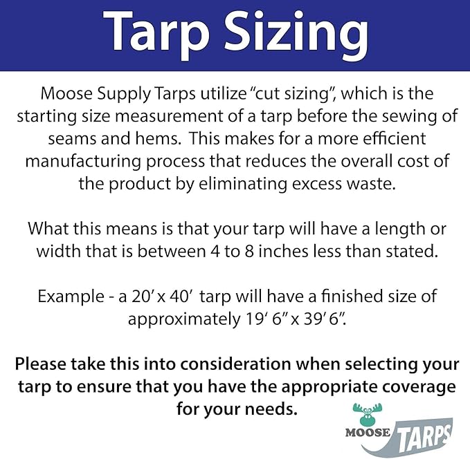12' x 20' Waterproof Tarp, Medium Duty Reversible Blue/Silver, Multipurpose Indoor and Outdoor Tarps for Tents, Wood Cover, Furniture, Car, Boat, Pool, Tear Resistant, Blue