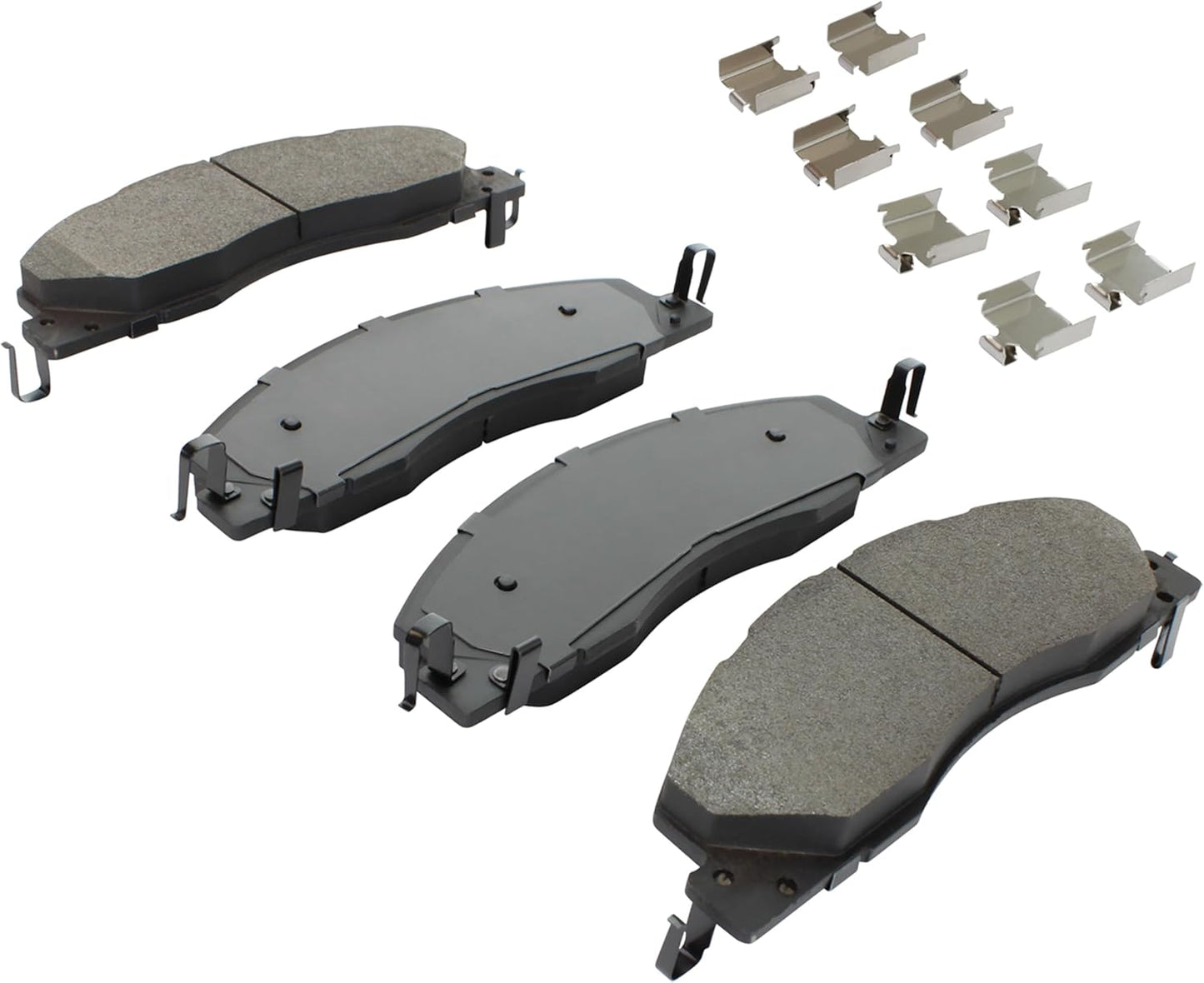 Premium Semi-Metallic Front Brake Pads (1001-1399M) Compatible with Dodge Ram 2500 2010-2009, Ram 3500 2010-2009, Ram 4000 2010, Ram 2500 2018-2011, 3500 2018-2011, 4000 2014-2011