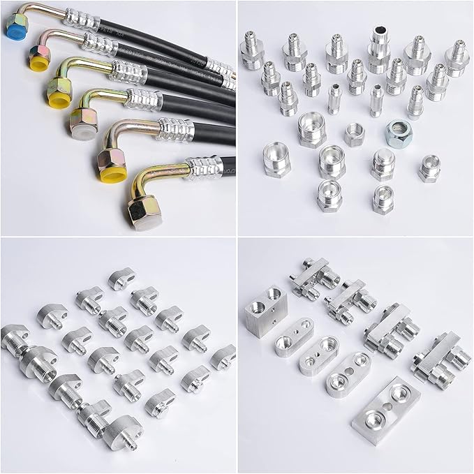 56PCS Automotive Air Conditioner Leak Test Kit, Air Conditioning Leak Detector, A/C Compressor Detection Repair Tool Kit