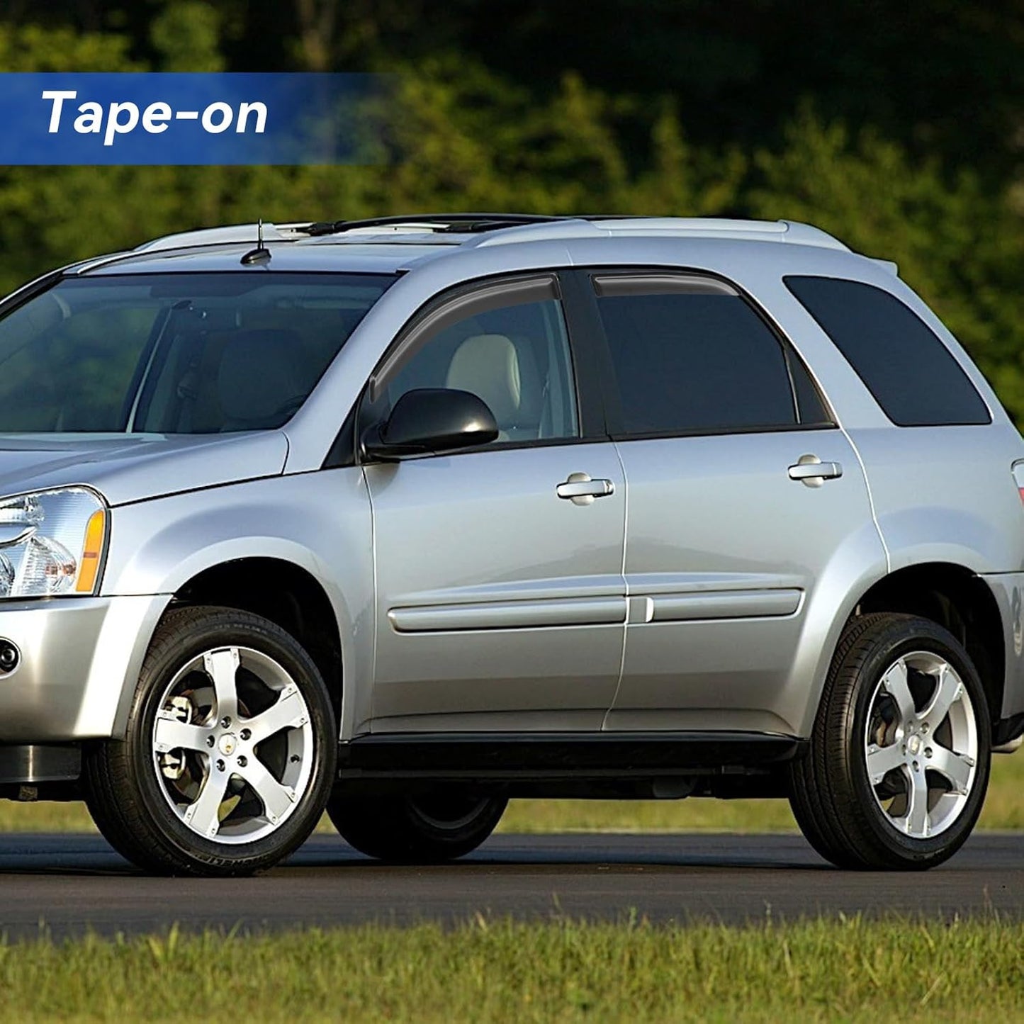 Window Visors Rain Guards for 2005 2006 2007 2008 2009 Chevy Equinox, Out-Channel Window Vent Wind Deflectors Visors Shades for 2006-2009 Pontiac Torrent