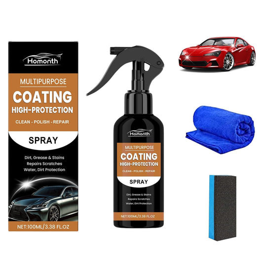 Nexa Turbo Shine Spray,Nexa Car Scratch Remover,Turbo Shine Nexa 3 in 1 High Protection Quick Car Coating Spray(1Pcs)