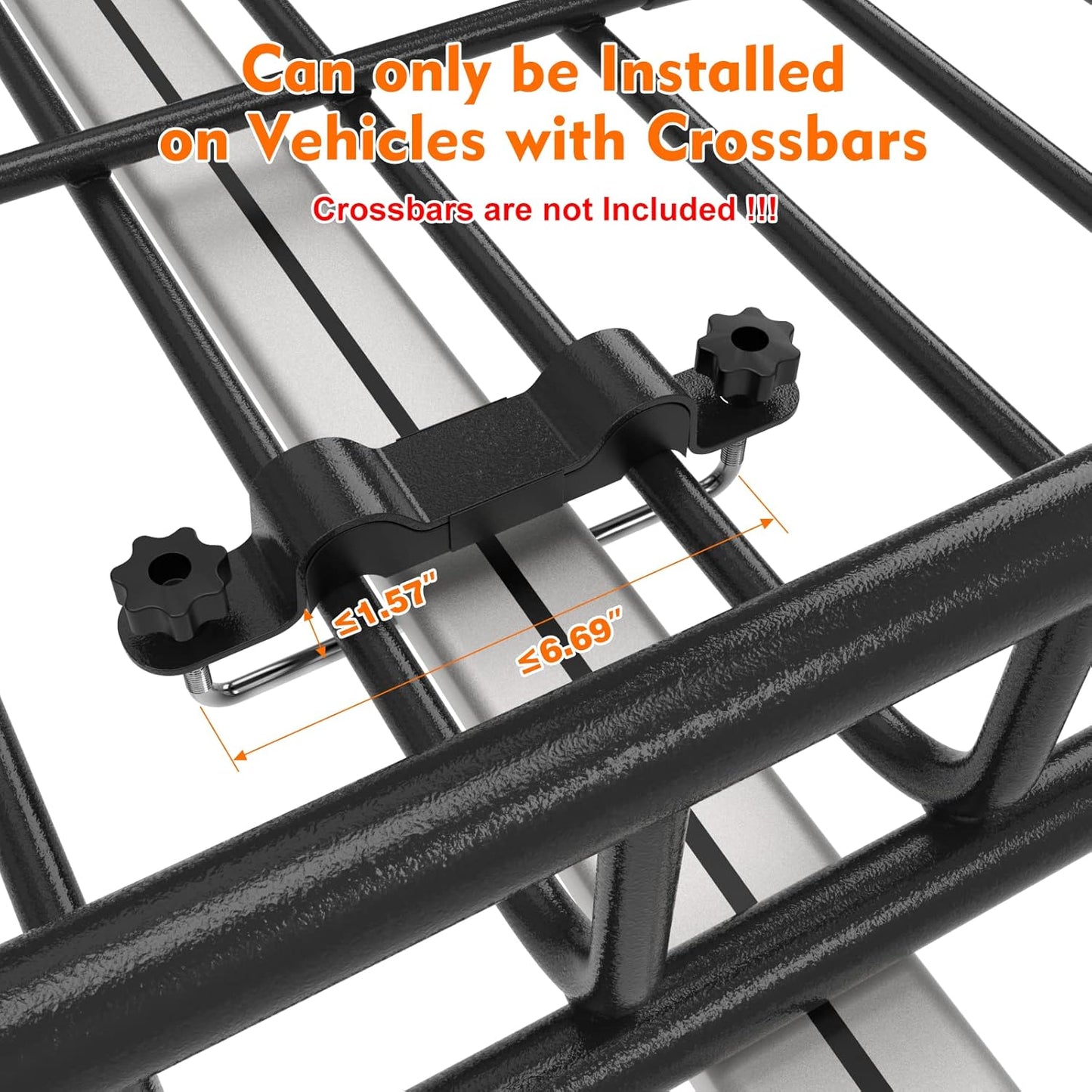 FIVKLEMNZ Car Rooftop Cargo Carrier Roof Bag Waterproof for All Top of Vehicle with/Without Rack Includes Topper Anti-Slip Mat + Reinforced Straps + 6 Door Hooks + Luggage Lock