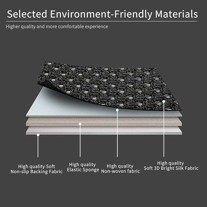 Auto Newer 5 Seats Luxury Breathable Car Seat Cover Full Set Fit Four Seasons of Universal Automotive Vehicle Cushion Cover Compatible with 90% Cars,SUV,Trucks(Full Set Black)