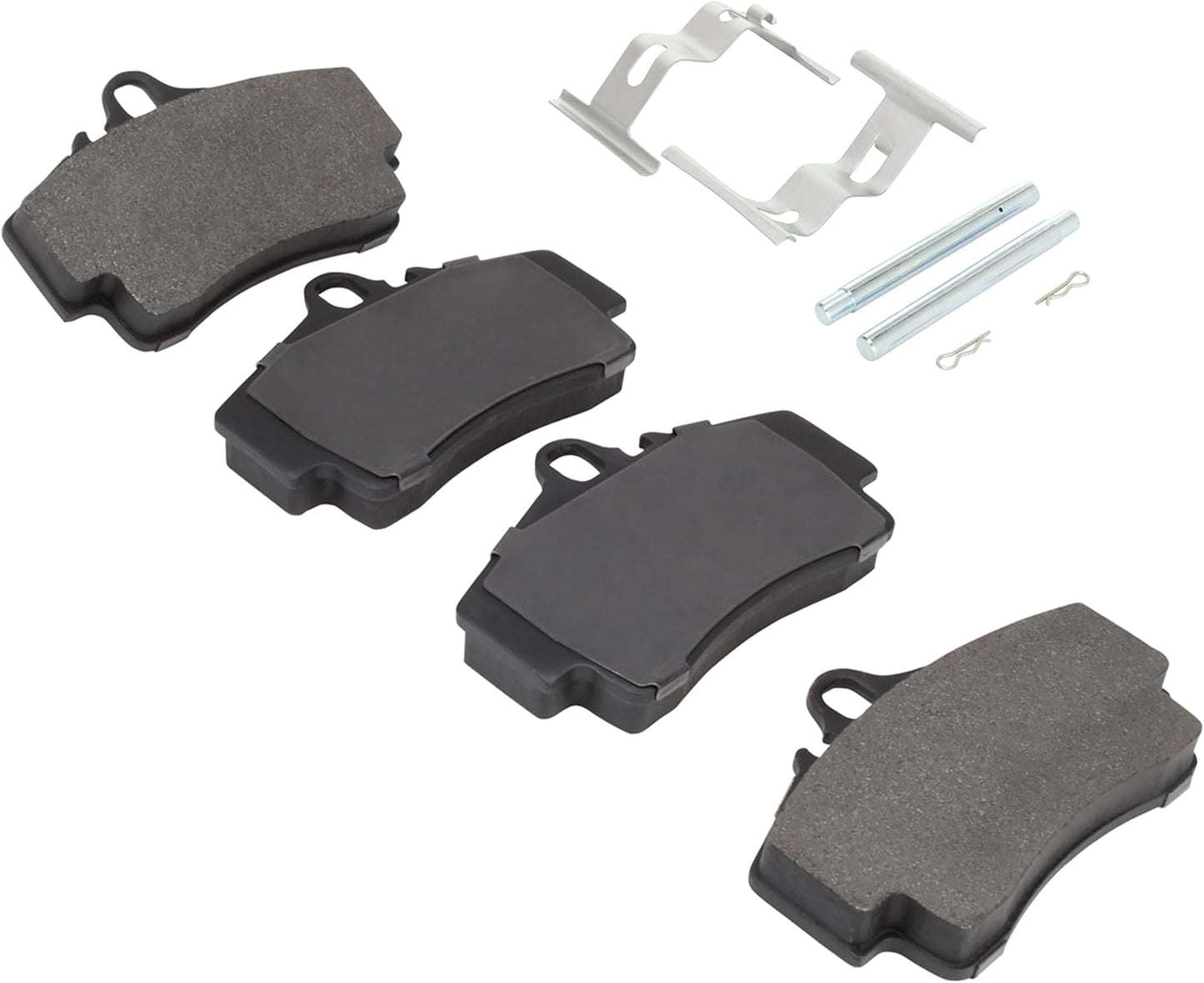 Premium Semi-Metallic Rear Brake Pads (1001-0738M) Compatible with Porsche 911 1998-2008, Porsche Boxster 1997-2004, Porsche Cayman 2007-2012