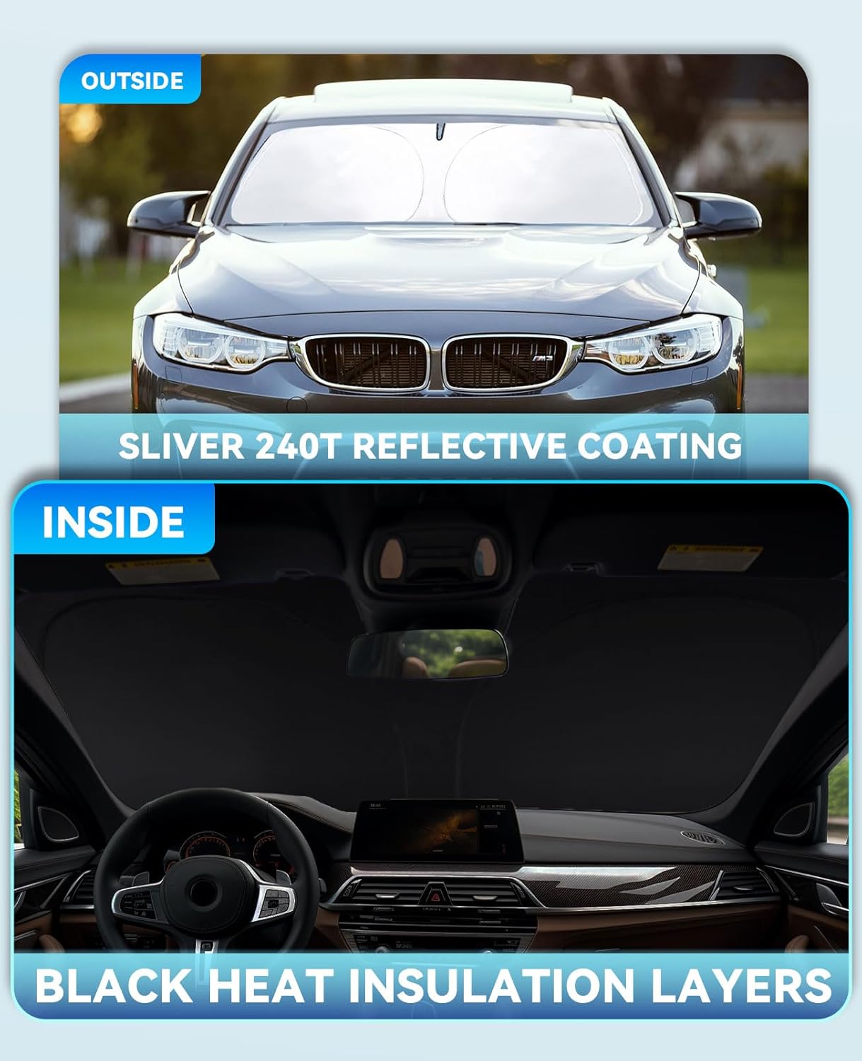 Sunshade Cover for Trax Windshield Sun Shade for 2013-2023 Chevrolet/Chevy Trax LS, LT, LTZ, Premier, SUV Accessories Window Shields Sun Visor Protector Blocks UV Rays Protect Car from Heat Damage