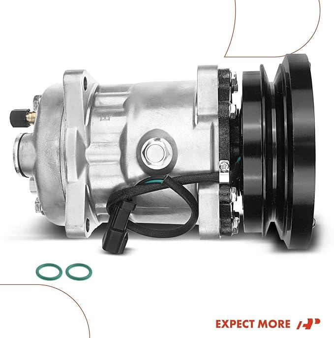 A-Premium Air Conditioner AC Compressor with Clutch Compatible with Caterpillar Models