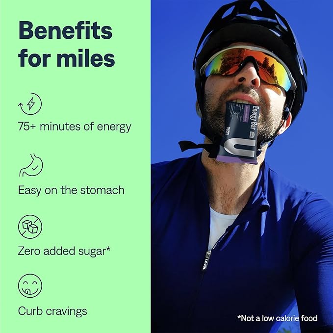 UCAN Energy Bars | Low Sugar, Low Calories | Gut Friendly, Caffeine-Free, Vegan, Non-GMO, No Soy, Keto Friendly | Running, Cycling, Fitness, Pre & Post Workout | Salted Peanut Butter 12 Count