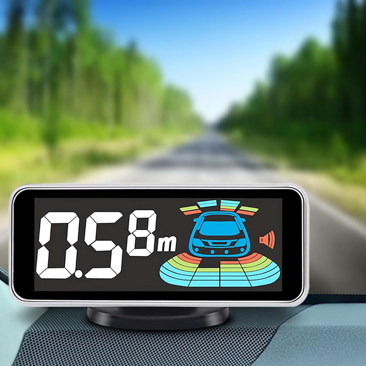 Car Parking Sensors Kit Reverse Parktronic System Auto Electronics Vehicle Backup Assistant Reverse 8 Sensor (Red)