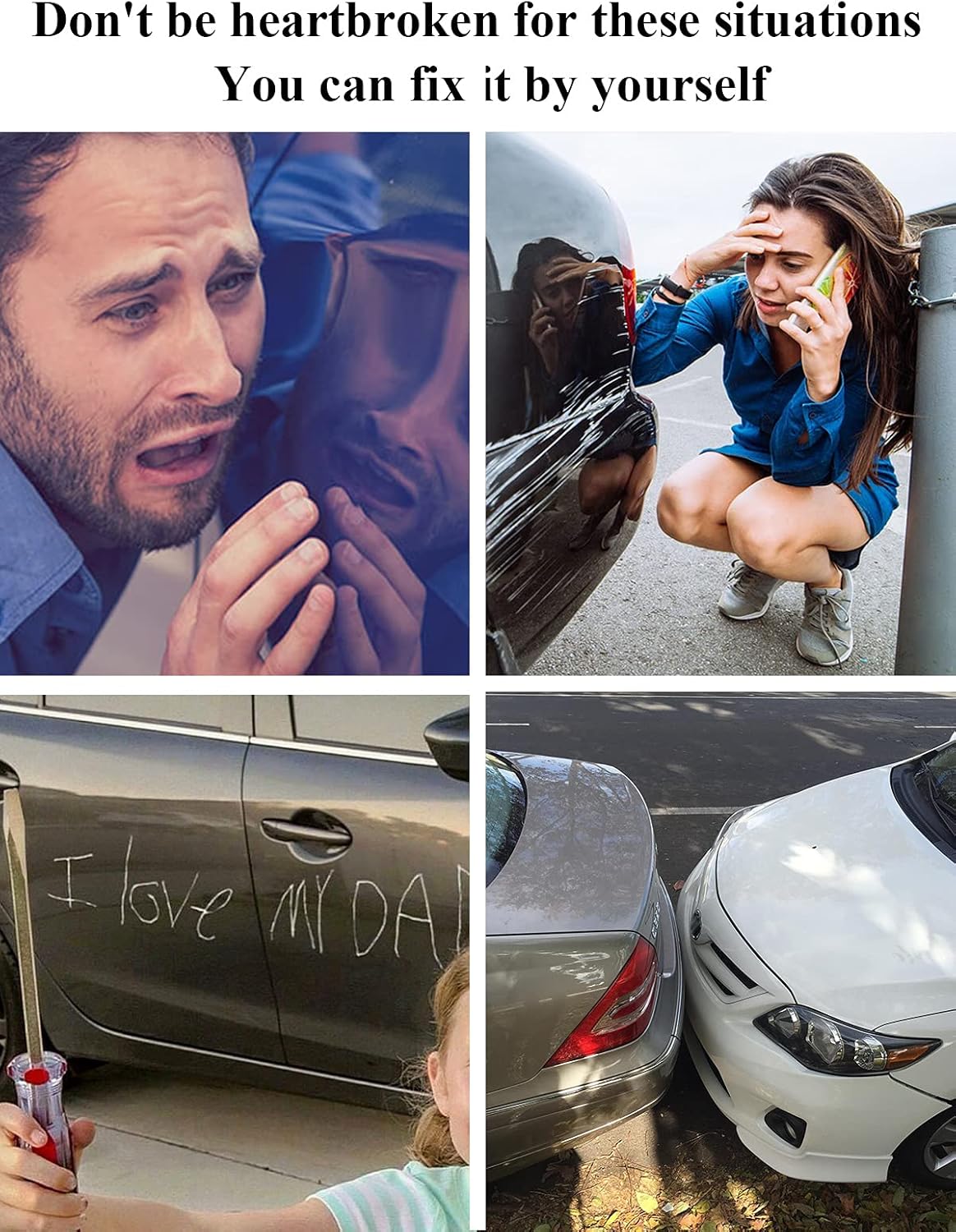 SYOAUTO Crystal Black Pearl NH731P Touch Up Paint Fit for Honda Auto Touch up Paint Scratch Repair Pen Brush and Tip 2 in 1 Crystal Black Pearl