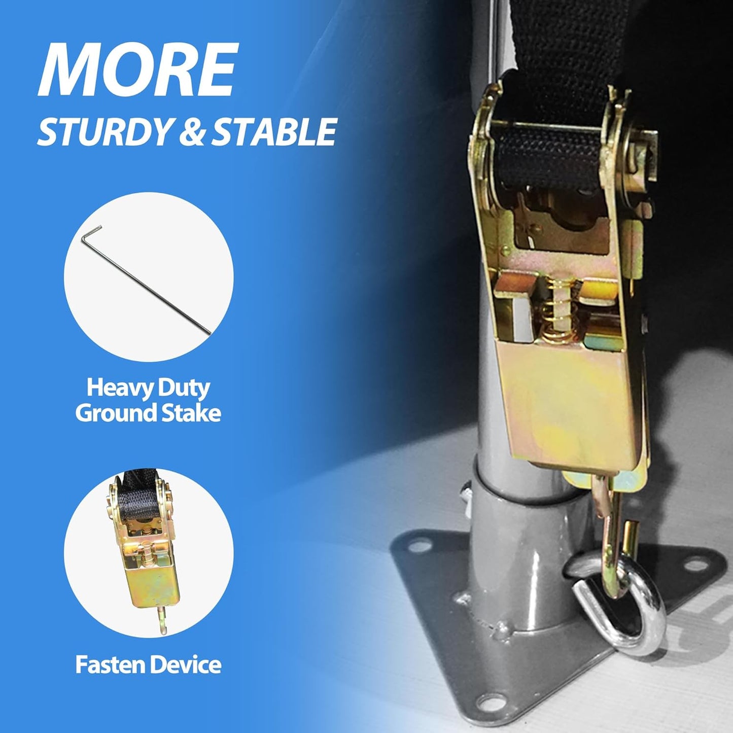 6x7Ft Outdoor Storage Shed, Portable Storage Shed with Roll-up Ventilated Door,Heavy Duty Waterproof Shelter Tent Carport for Motorcycle, Firewood, Garden Tools