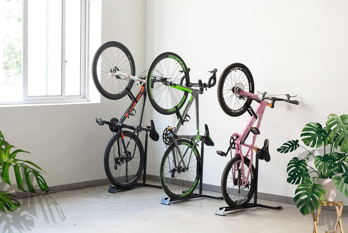Bike Stand,Vertical Bike Rack For Indoor Bike Storage,Upright Bicycle Stand Floor.