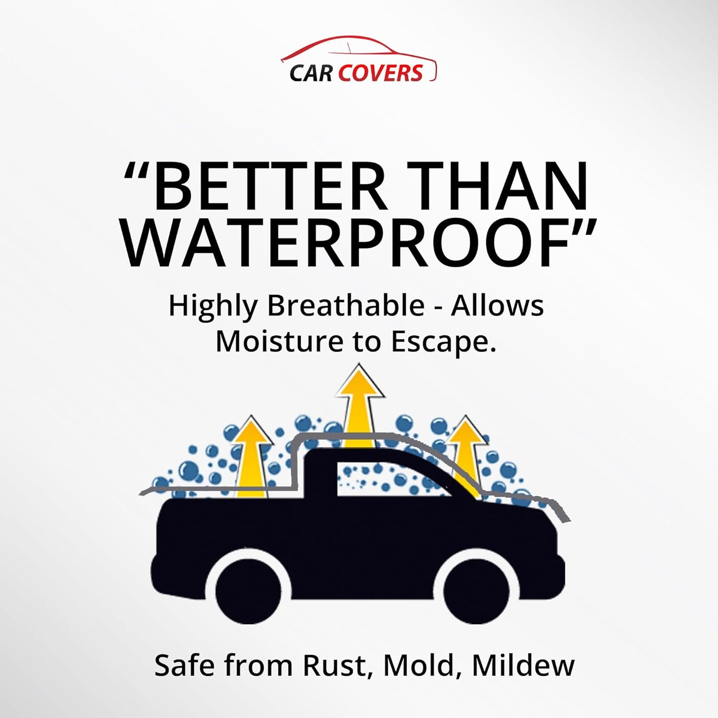 Car Covers Weatherproof Max Truck Cover & Warranty Compatible with Ford 2021-2024 F-150 SuperCab, 6.5– Outdoor Cover, Prevents Theft with Cable Lock