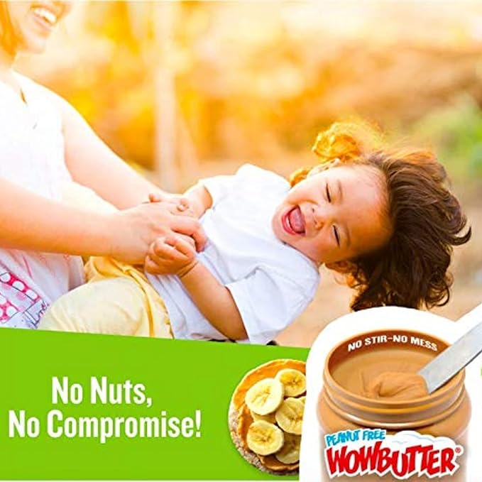 WOWBUTTER - Creamy Peanut & Tree Nut Free Spread - 175 Cups - 0.56oz each - Made With Whole Toasted Soy - All Natural Ingredients - Safe for School - Vegan Plant Protein Food - Gluten Free & Non-GMO
