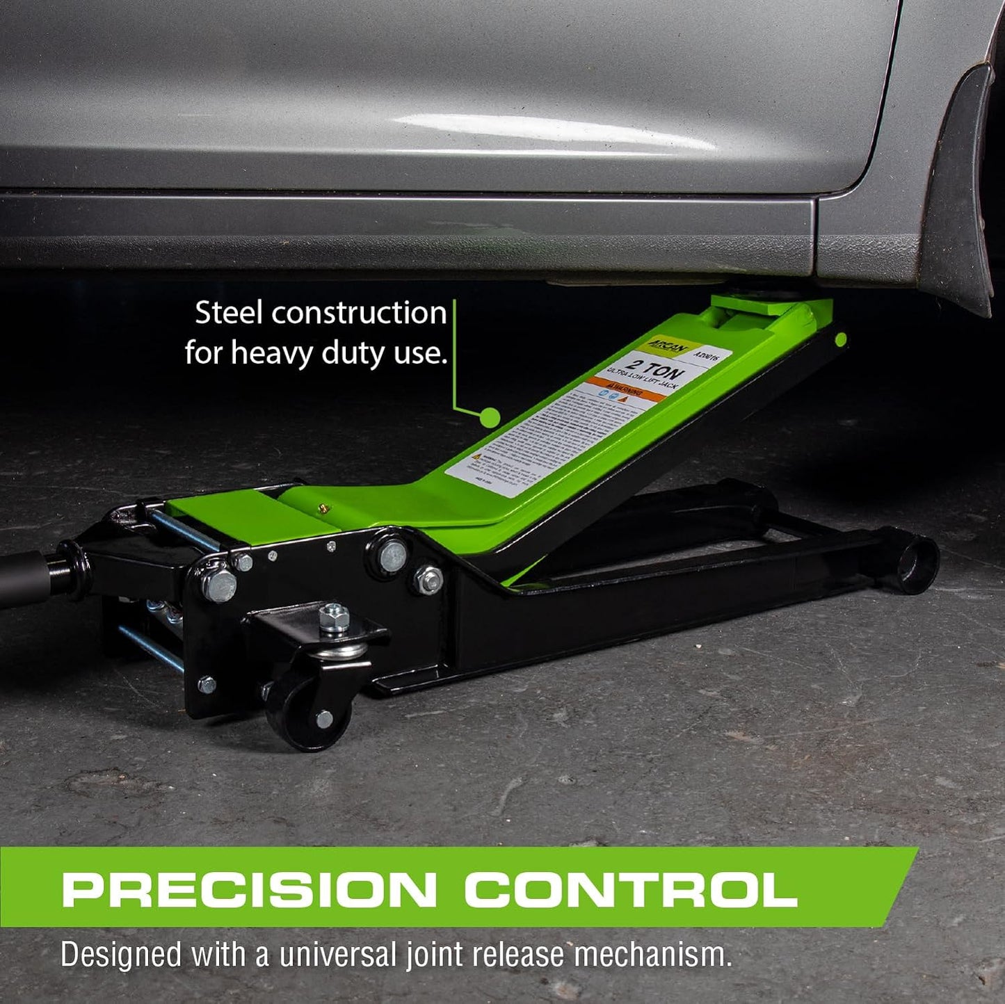 ARCAN Tools 2-Ton Extra Long Reach Low Profile Steel Floor Jack (A20016)