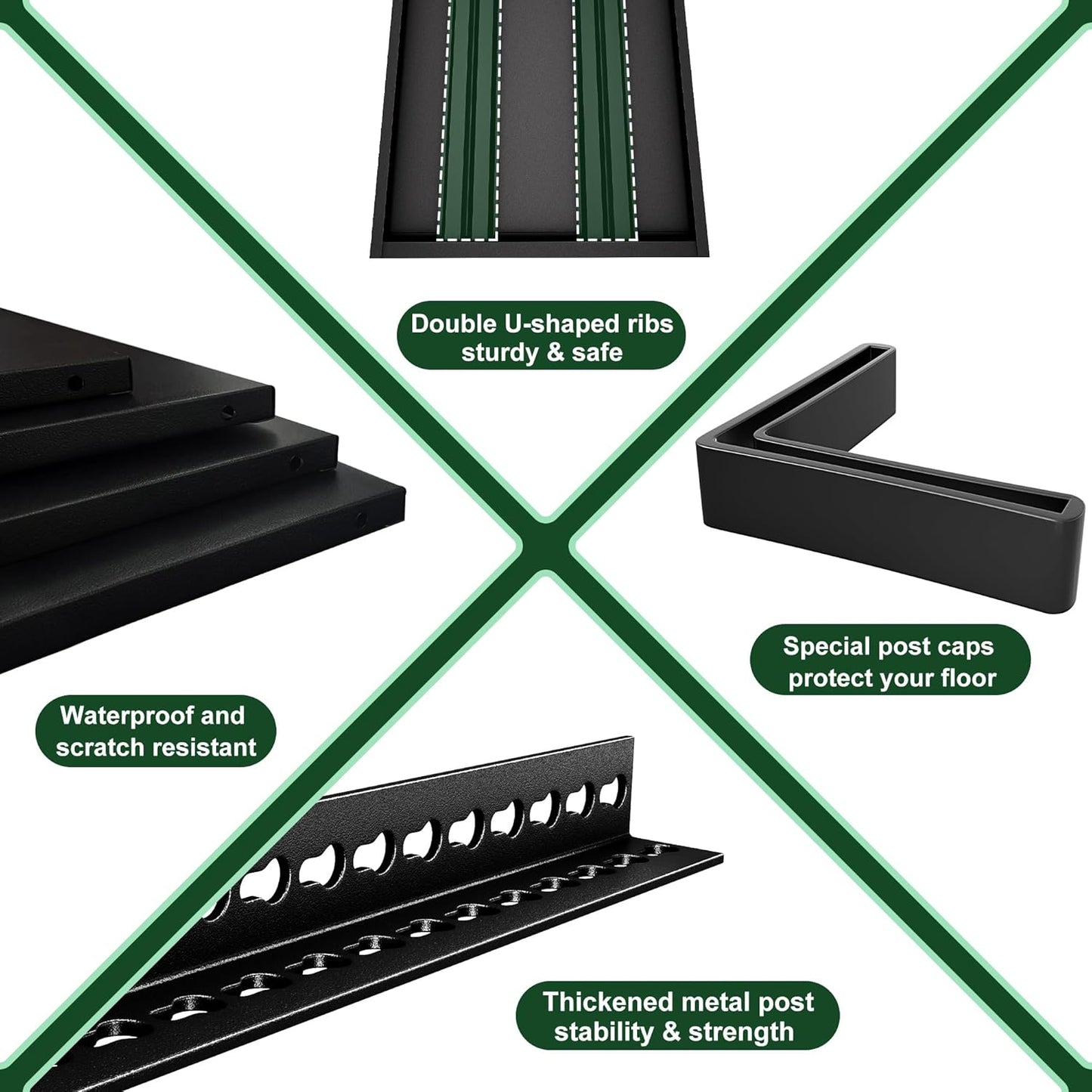 48" W Garage Shelving Heavy Duty，2000LBS Loads Adjustable Garage Storage Shelves, 4-Tier Metal Shelving Units and Storage Racks Heavy Duty, 48”W x 16”D x 72”H，Black