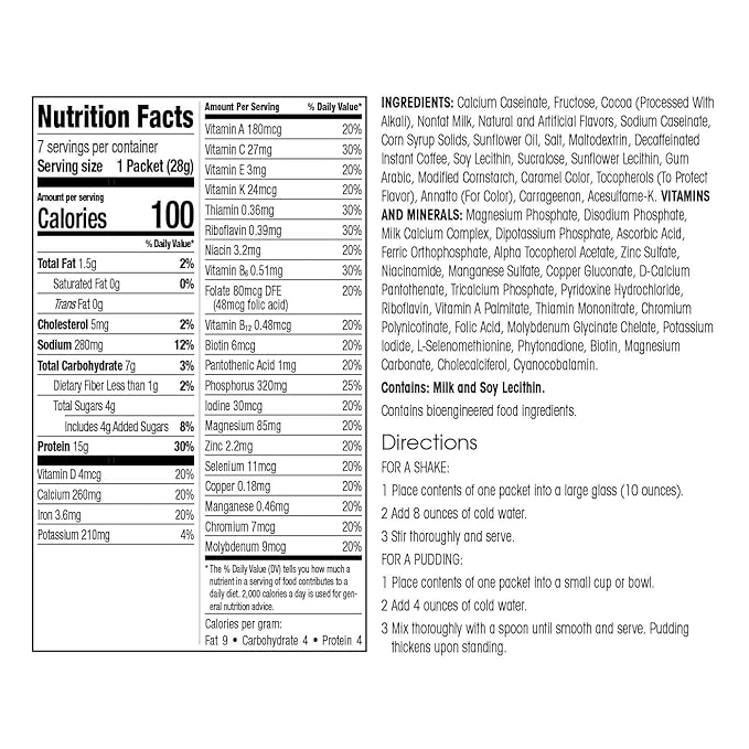 WonderSlim Meal Replacement Shake, Mocha Cream, 15g Protein, 24 Vitamins & Minerals, Gluten Free (7ct)