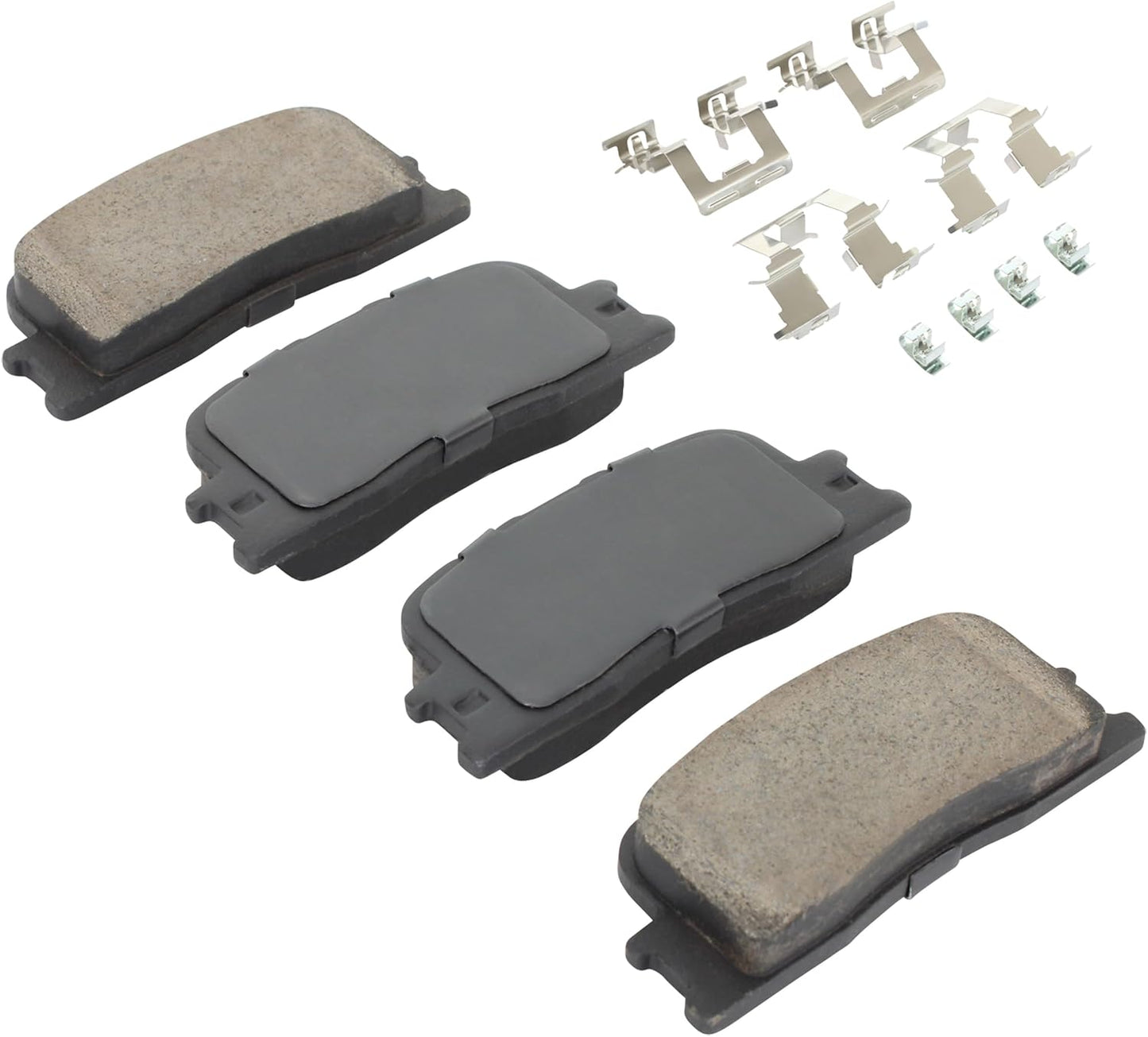 Premium Ceramic Rear Brake Pads (1001-0885C) Compatible with Lexus ES300 2002-2003, Lexus ES330 2004-2006, Toyota Camry 2002-2006