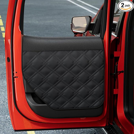 Dog Car Door Protector ??20% Larger Design for Trucks & Large SUVs, Thickened Waterproof Door Panel Covers, Protects Doors from Dog Scratching