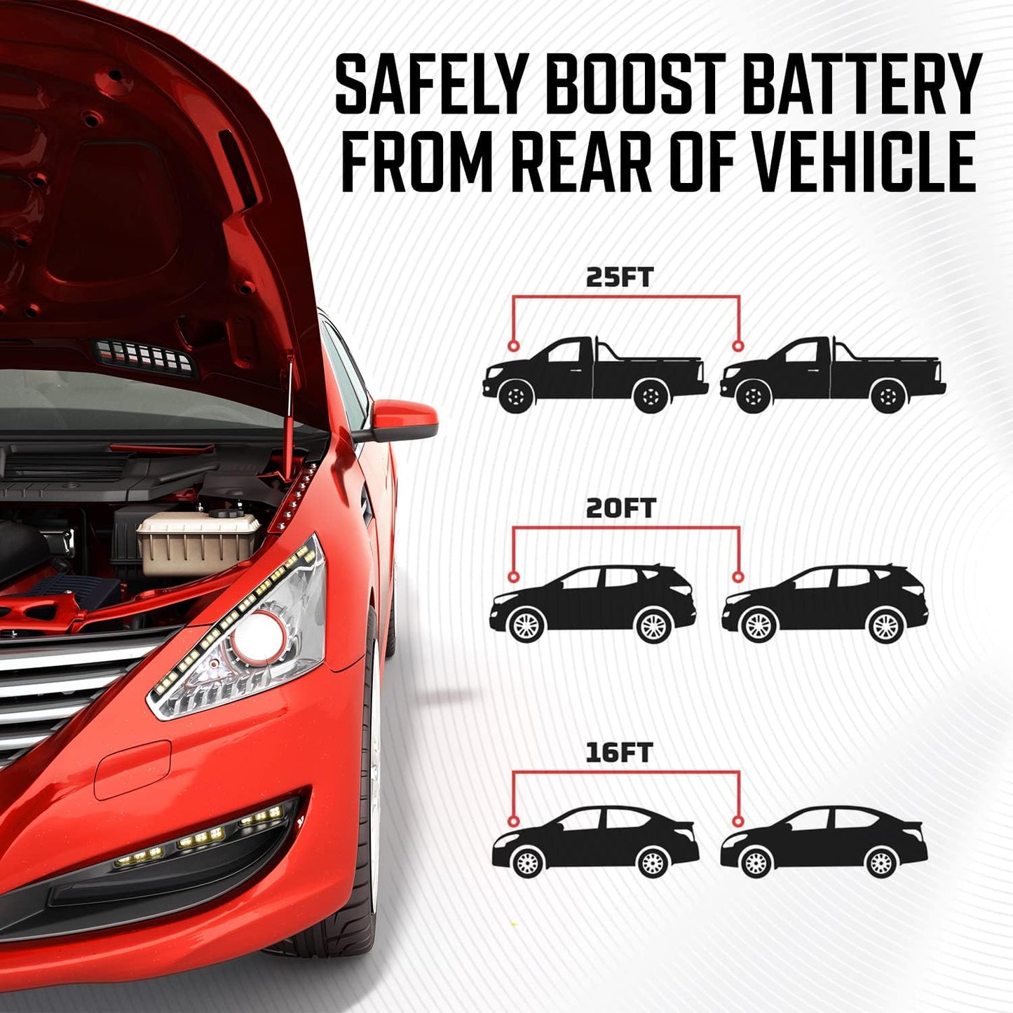 Energizer Jumper Cables for Car Battery, Heavy Duty Automotive Booster Cables for Jump Starting Dead or Weak Batteries with Carrying Bag Included (16-Feet (4-Gauge)