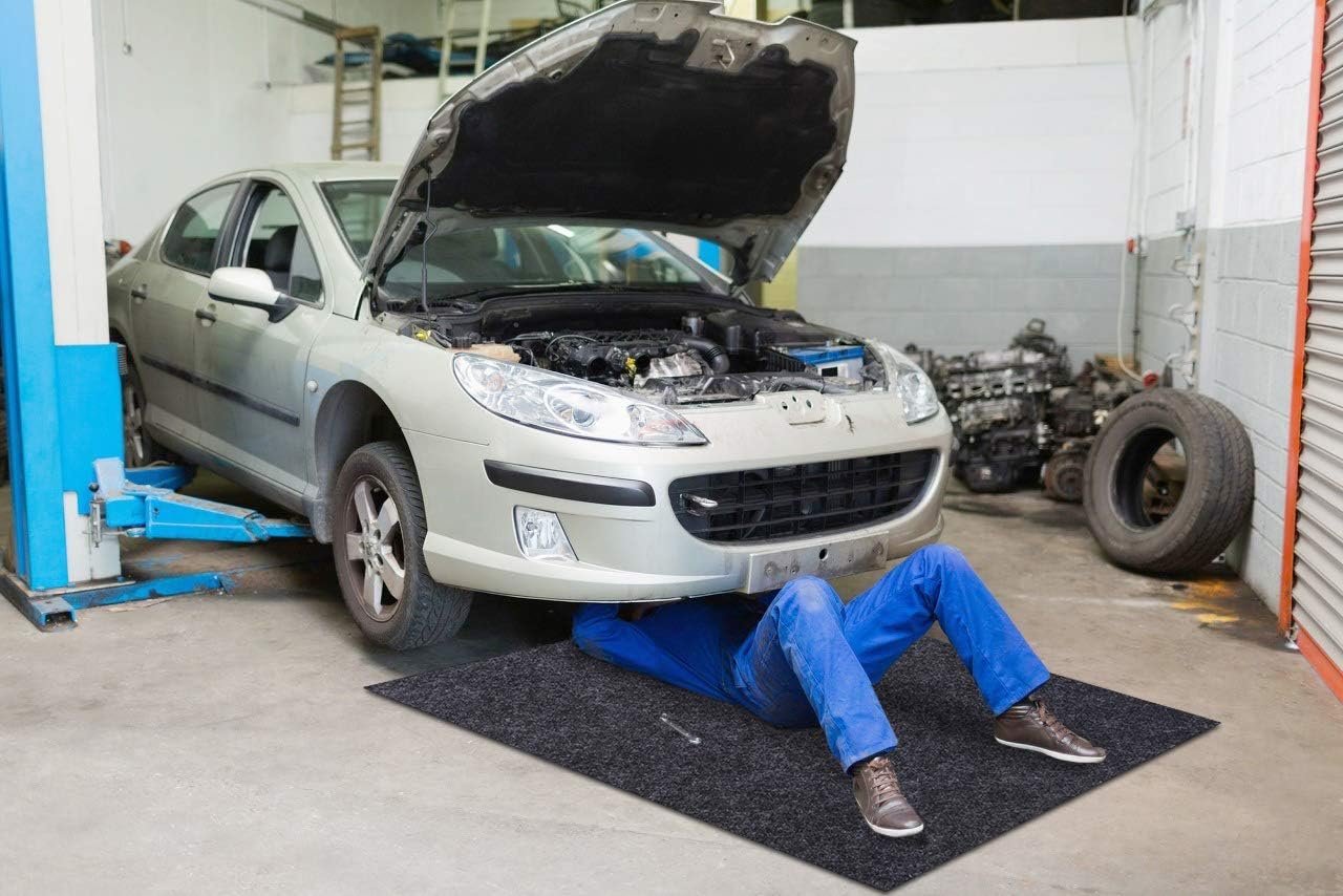 Maintenance Mat,Premium Reusable Absorbent Oil Maintenance Mat – Absorbent/Waterproof/Lightweight/Washable,Protects Garage Or Shop/Parking/Floor/Driveway Surface(36" x 72")