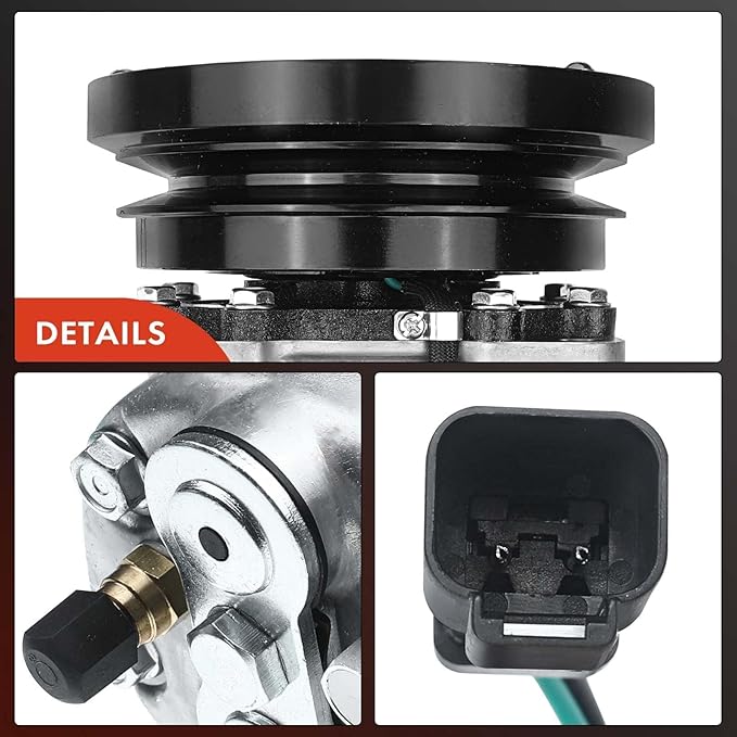 A-Premium Air Conditioner AC Compressor with Clutch Compatible with Caterpillar Models