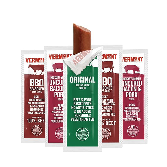 VERMONT SMOKE AND CURE Mini Meat Sticks Variety Pack, 6 OZ