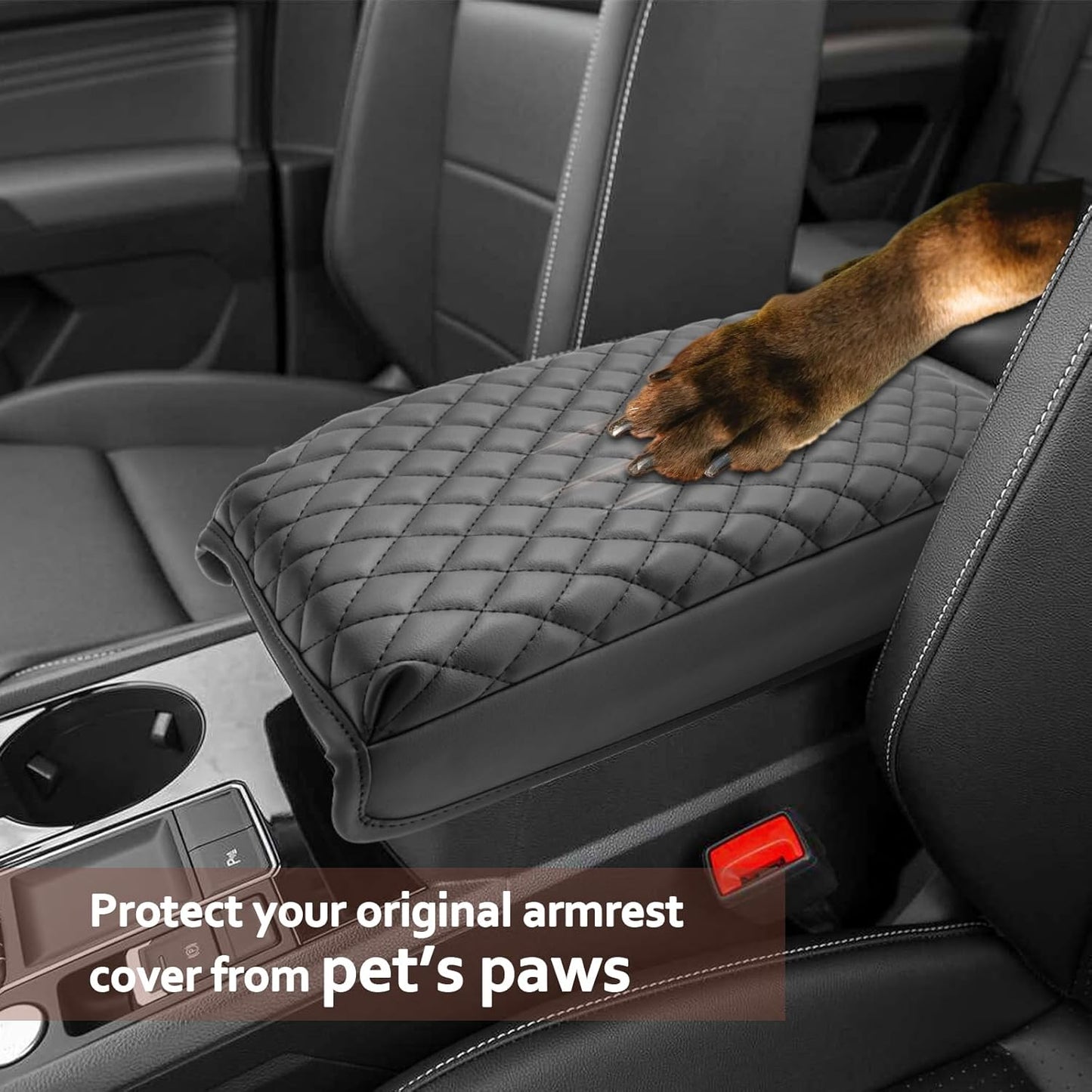 SKTU for 2024 2025 2026 Volkswagen Atlas Center Console Cover 2024 2025 2026 VW Atlas Armrest Cover 2024 2025 Atlas SE/SEL Seat Box Cover VW Atlas 2024 2025 2026 Accessories Center Console Cushion