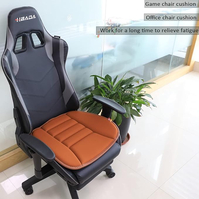 Car Seat Cushion Pad for Driving Seat Cushions for Office Chairs/Truck Memory Foam Seat Cushion Comfortable and Durable,Coffee