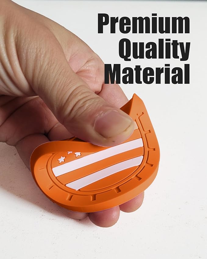 4 Pack Car Cup Coasters, Universal American Flag Non-Slip Silicone Cup Holder Inserts, Car Interior Accessories, Orange