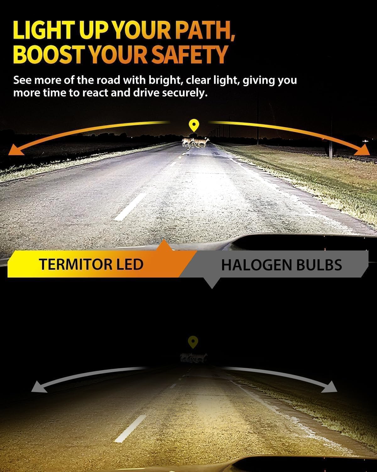 9005/HB3 & 9006/HB4 LED Bulbs Combo, 120,000LM 12X Ultra-Bright, Real 1:1 Mini Size, 6500K White 85,000Hrs Long Life with Cooling Fan, 9005 9006 Fog Light, Plug and Play, Pack of 4