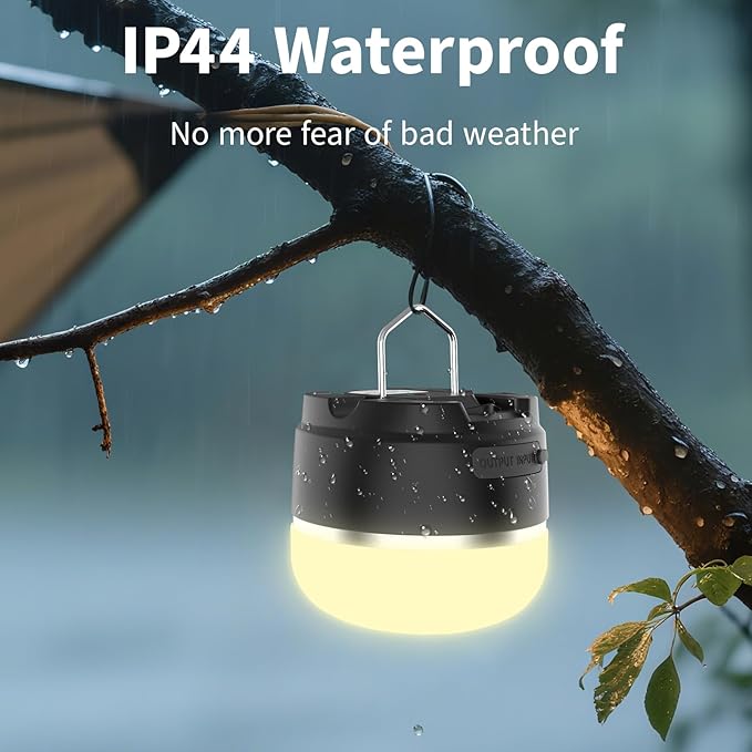 8000mAh LED Camping Lantern Rechargeable, 1000LM Emergency Lights for Home, 6 Brightness Adjustable Camp Light with 4 Light Modes, Waterproof Tent Light for Hurricane, Power Outages, Hiking