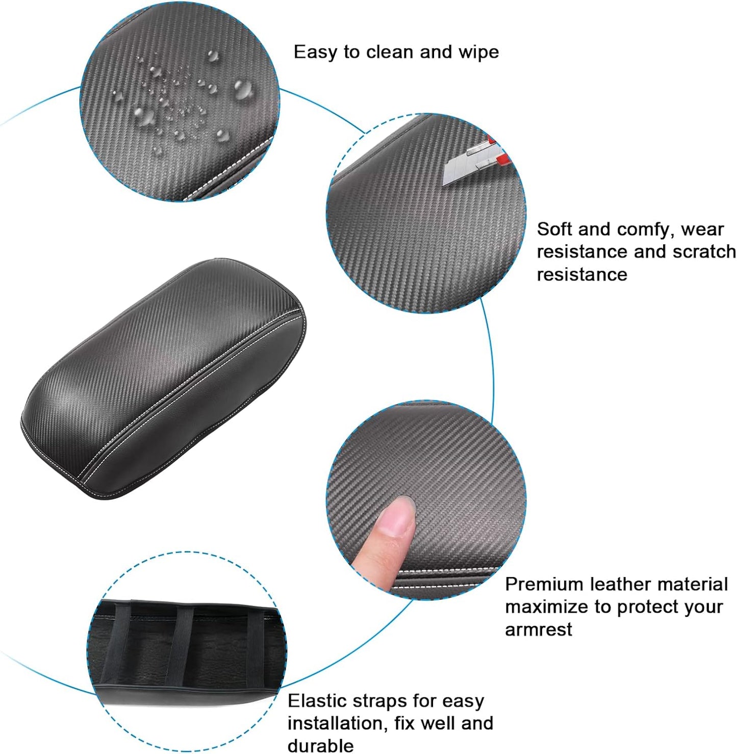 SXCY Fit for 2025 2022-2024 Subaru Ascent Armrest Cover FIT for 2022-2024 2025 Subaru Ascent Center Console Cover 2025 Ascent Accessories for 2019-2025 Ascent Console Armrest Cover