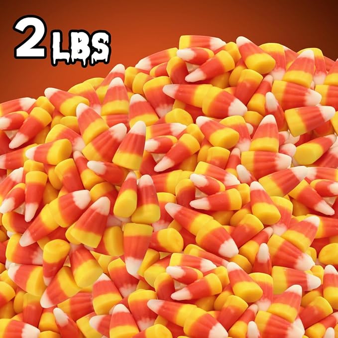 Yumzo Candy Corn Candies, 2lb Pack of Halloween Candies Bulk, Perfect for Trick or Treat, Halloween Party, Thanksgiving Dessert Buffets, Ideal Mini Candy Corn Everyday Snacking During the Fall Season