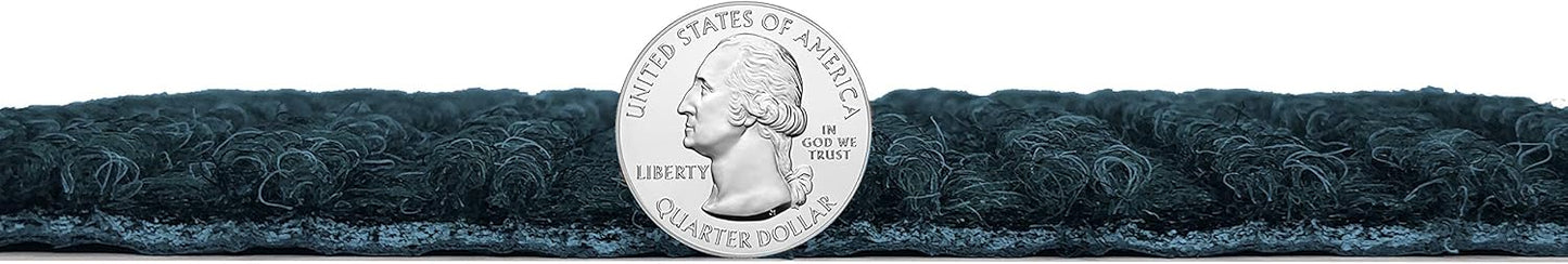 KOECKRITZ Heavy Duty Durable All Weather Indoor/Outdoor Non Slip Entrance Mat Rugs and Runners for Office Business Building Home Garage Front Door (5' x 11', Blue)