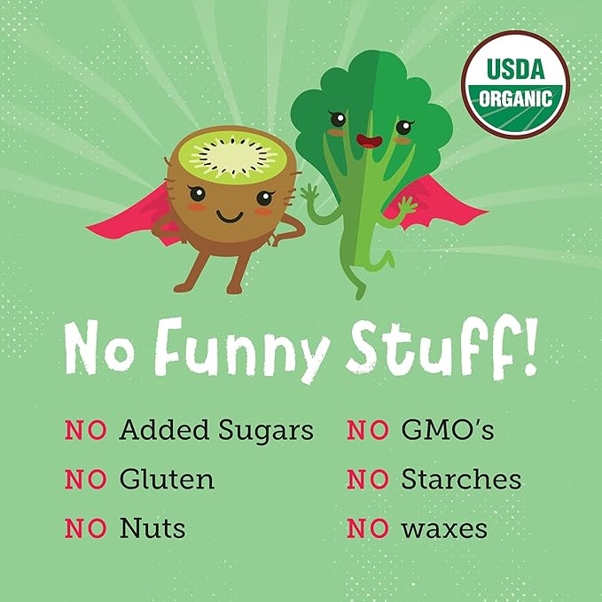 YOU LOVE FRUIT – SUPERGREEN & KIWI All Natural Fruit Snacks, Healthy Snack Pack, Real Fruit! Gluten Free, Non GMO, Vegan, Fiber packed, Low Fat, Kosher, Variety Pack, Great For Adding To Gift Box, 1.0 oz (Pack of 12)