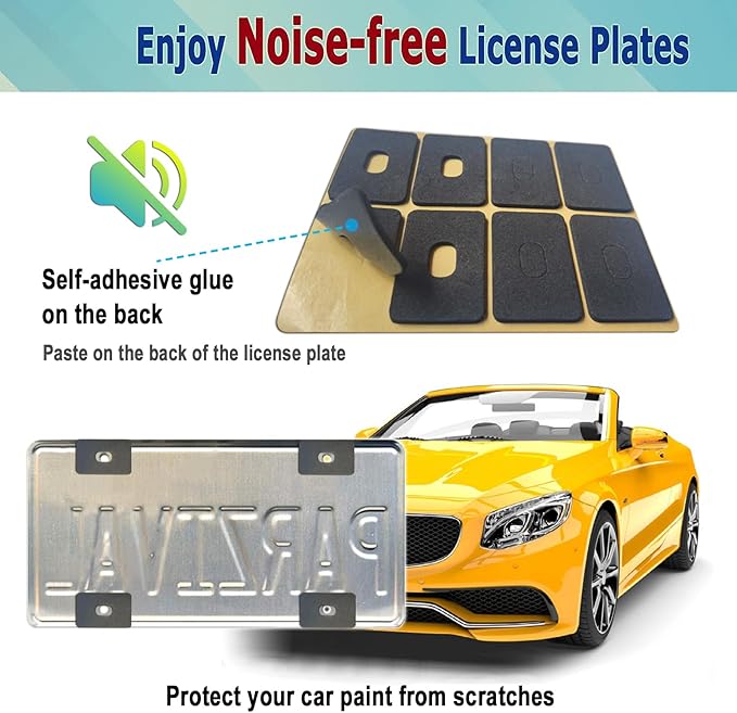 BGGTMO Black American Flag License Plate Frames- 2 Pack Front Rear Patriotic USA Stars and Stripes Aluminum Car Tag Holder with Screws