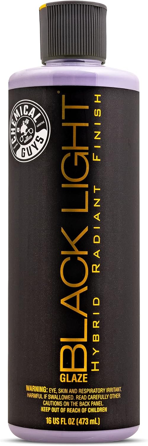 Chemical Guys GAP 619 16 Black Light Hybrid Radiant Finish, Glaze & Sealant, (Safe for Cars, Trucks, SUVs, & More) for Black and Dark Colored Cars, 16 fl oz