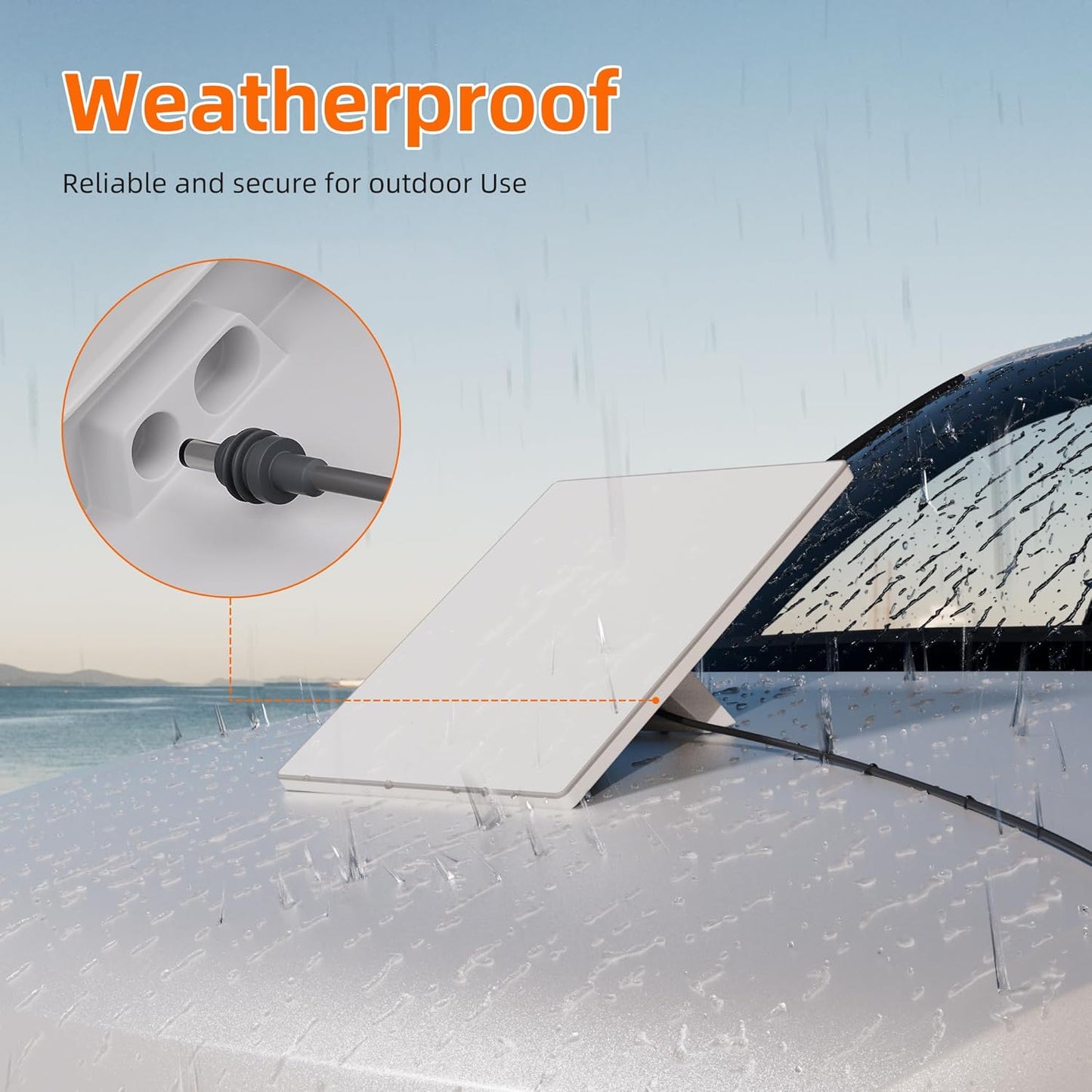 Starlink Mini Power Cable 10FT, 3-in-1 USB-C to DC Car Power Cord, Cigarette Lighter Adapter Cable 100W 12-24V Waterproof Barrel Jack for Starlink Mini