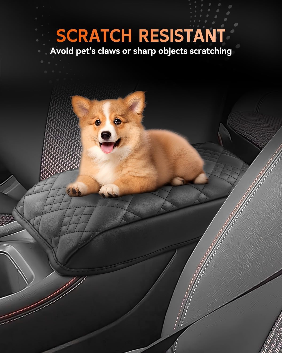 CDEFG for 2025 2026 Nissan Kicks Center Console Cover Armrest Box Cover for Kicks (S, SV, SR) 2025+ Accessories Console Arm Rest Protector Thickened