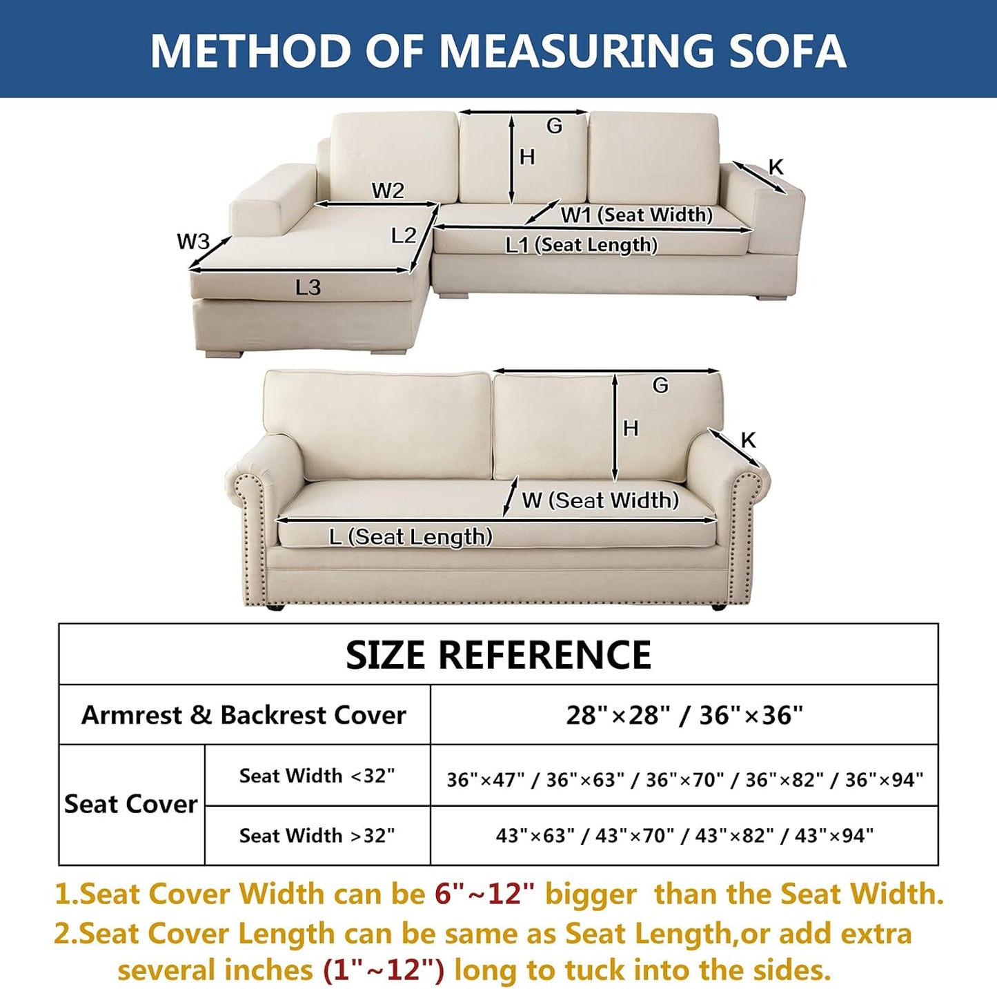 Eismodra Couch Cover,Sectional Couch Covers,Sofa Covers for 3 Cushion Couch,Anti-Slip Sofa Slipcovers for Dogs Cats Kids Loveseat Recliner L Shaped Armrest Backrest,Brown 43''x70''(Only 1 Piece)