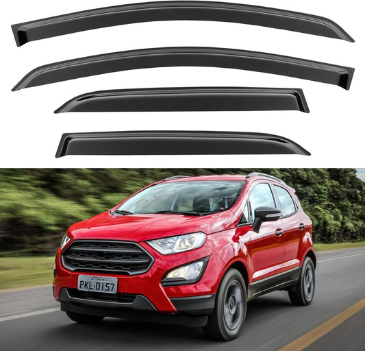 Window Visors Rain Guards for Ford EcoSport 2018 2019 2020 2021 2022, Out-Channel Window Vent Wind Deflectors Visors Shades for 18 19 20 21 22 EcoSport