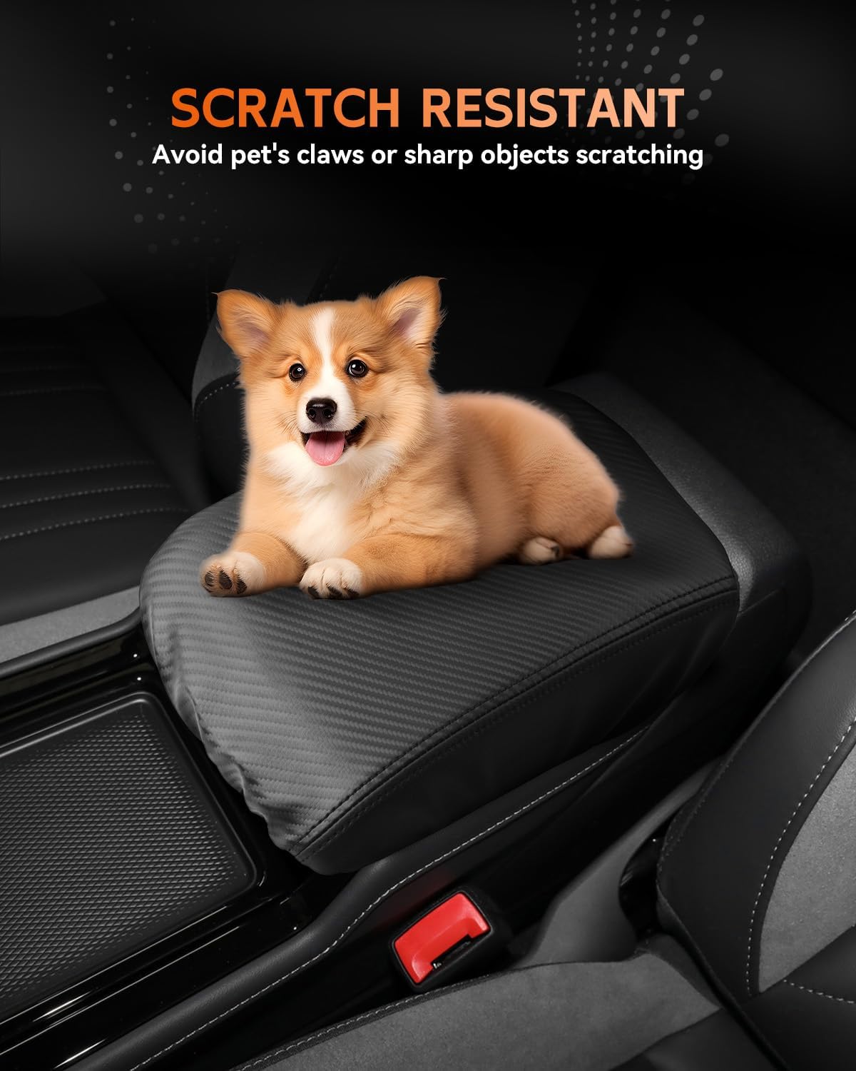 CDEFG for Volkswagen ID.4 2023-2025 Center Console Cover Armrest Box Cover for VW ID4 (Standard, S, S Plus) 2023 2024 2025 Accessories Console Arm Rest Protector