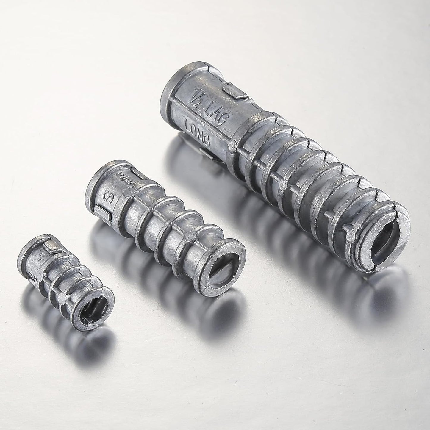 Wensilon(50pcs) 3/8 * 2-1/2 Lag Shield Anchor Long Zinc Alloy Bolts Concrete Anchors, Zinc Alloy Masonry Anchors Hole