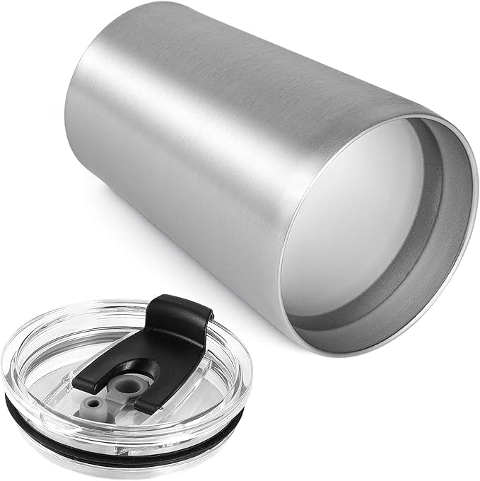 VEGOND 12oz Tumbler Stainless Steel Tumbler bulk Vacuum Insulated Double Wall Travel Tumbler with Lid and Straw Reusable Tumbler, Stainless 12 Pack